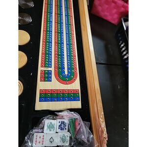 Cribbage Game Set From The Deluxe Wooden Game Set